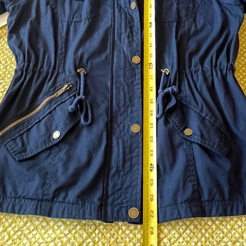 Made By Johnny 100% Cotton  Utility Anorak Jacket Detachable Hood Size Large - Picture 6 of 6